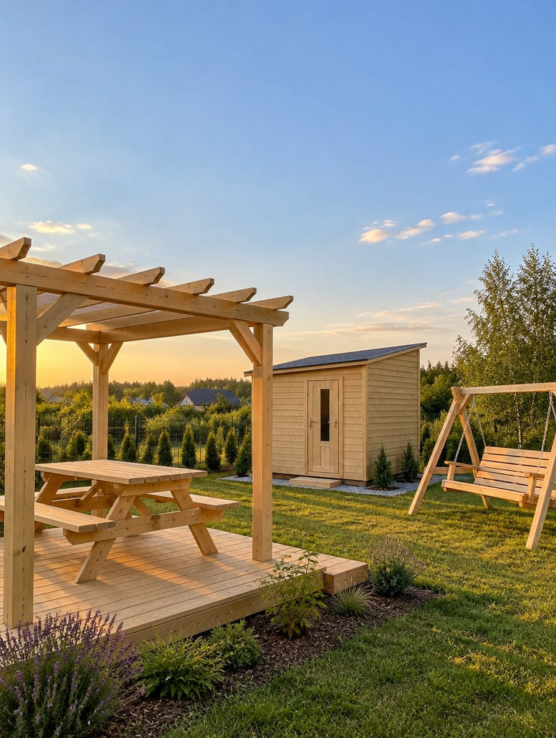 30 większych projektów: pergola, sauna, komoda, łóżko piętrowe
