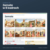 Zemsta: plansza w 8 kadrach komiksu