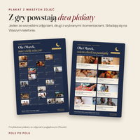 Dwa przykładowe plakaty złożone ze zdjęć z gry