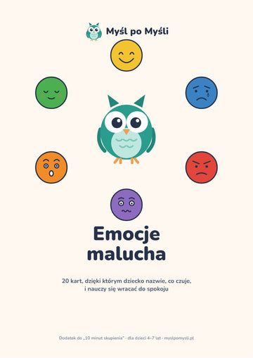 Myśl po Myśli: Emocje malucha, 20 kart (PDF do druku)