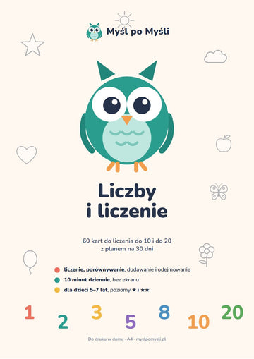 Myśl po Myśli: Liczby i liczenie do 10 i do 20 (PDF do druku)