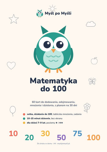 Myśl po Myśli: Matematyka do 100 (PDF do druku)